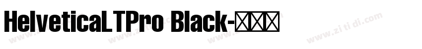 HelveticaLTPro Black字体转换